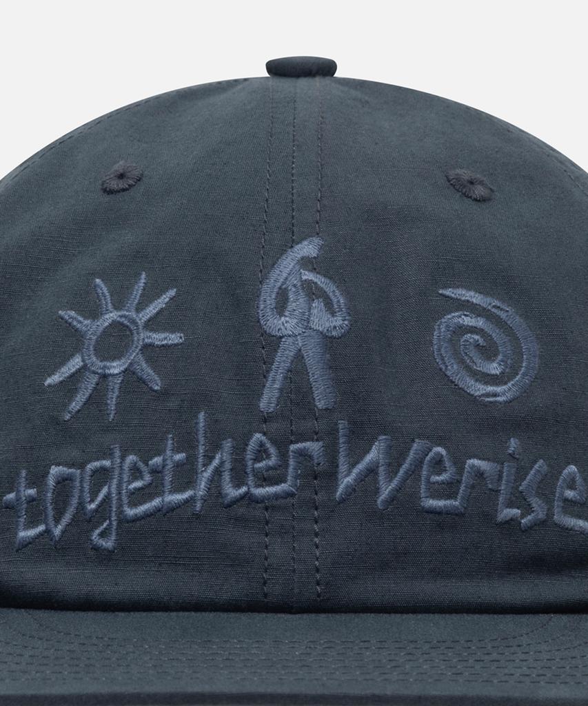KALEG Linen Blend Graphic Cap (Grayish Navy)