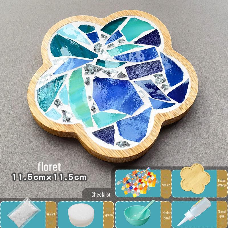 Handmade Mosaic Coaster DIY Kit for Students – Perfect for Mother's Day & Kindergarten Activities