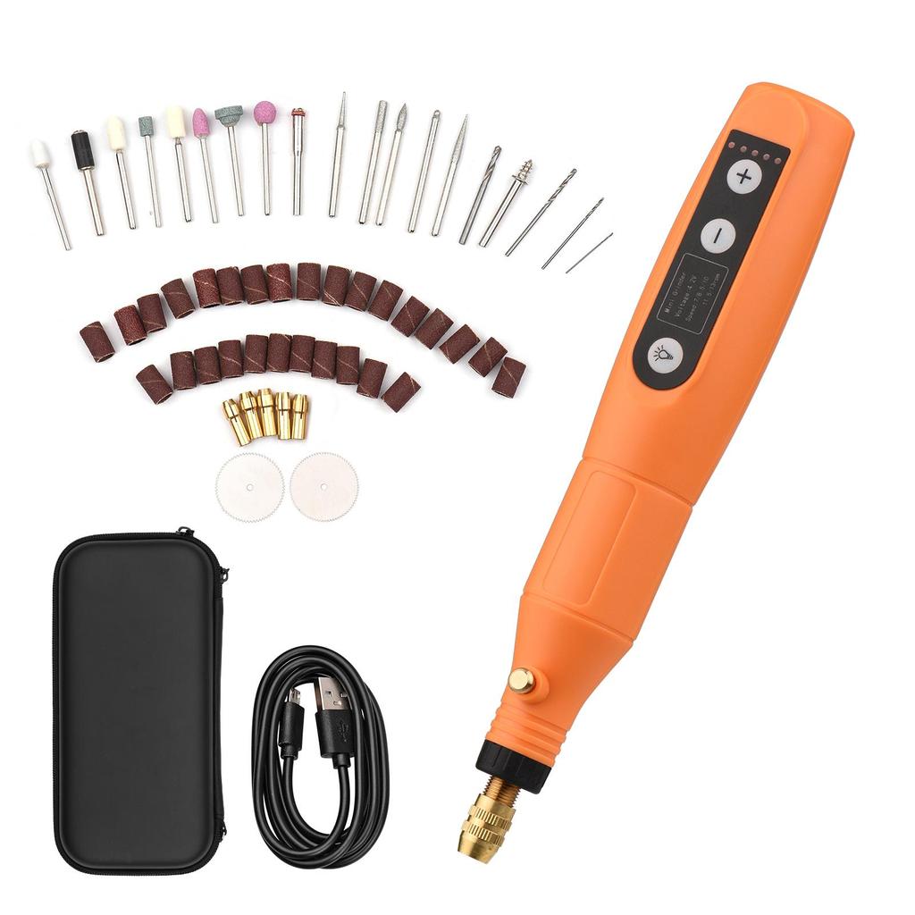 Geevorks Portable Rotary Tool Set Mini Cordless Grinder Handheld Rechargeable Electric Drill USB