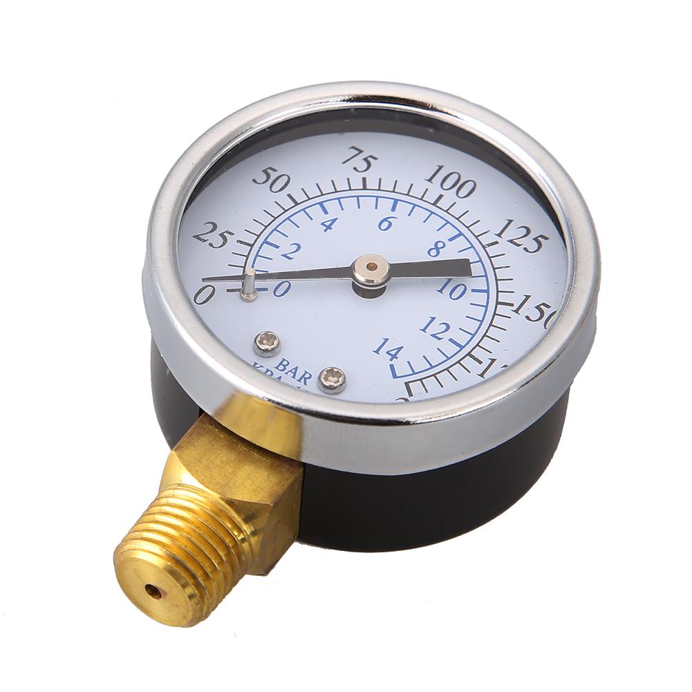 70mm Pressure Measurement Dual Scale Dial 200 PSI Digital Display 1/4 NPT Bottom Mount Multiple Function for Air Gas Water Fuel