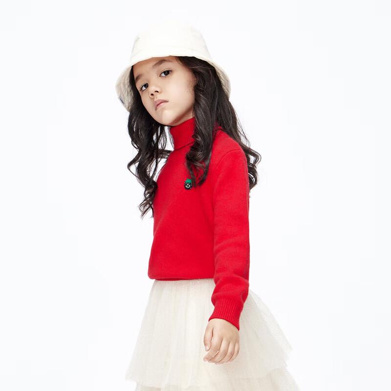little MO&Co. Kids Cashmere Blend Turtleneck Sweater 120