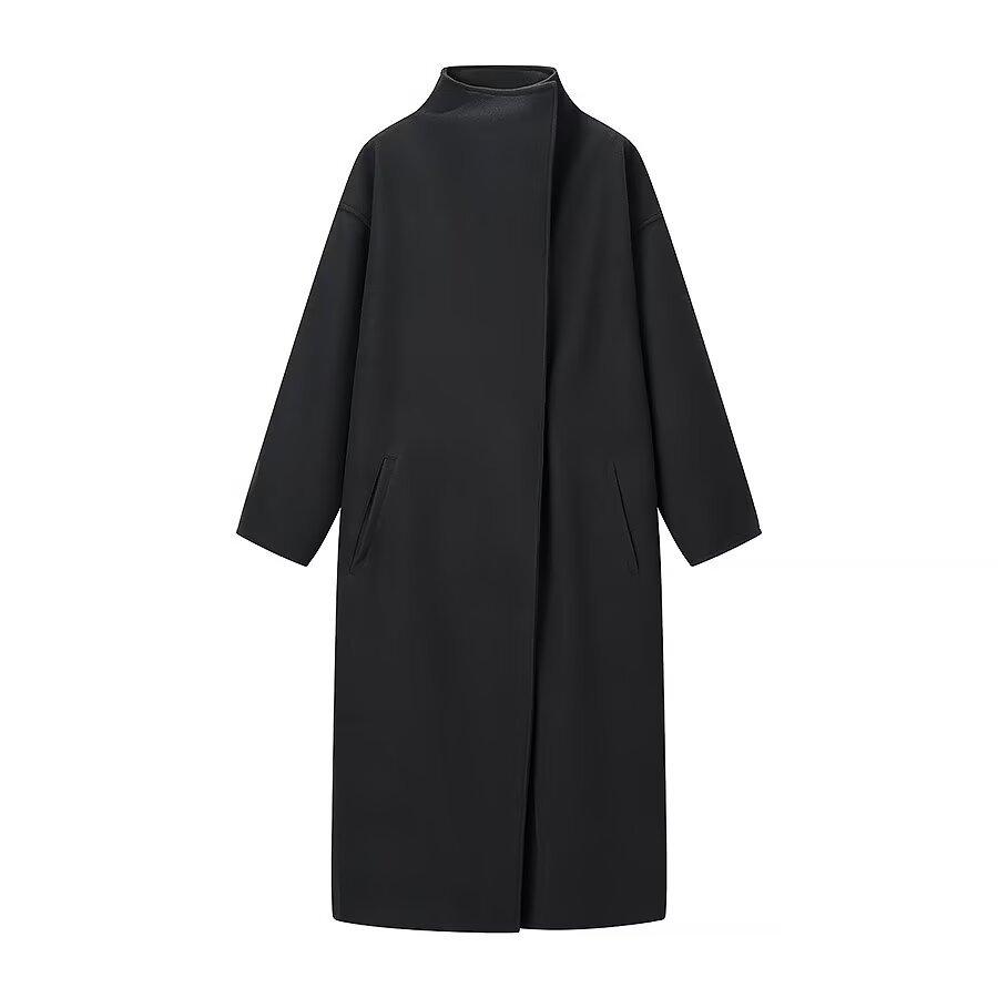 European and American style, new women's clothing, fashion, versatile, temperament versatile, simple long trench coat