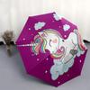 Unicorn, Rainbow- Automatic Umbrella, Four Seasons Portable Folding Umbrella, Suitable for Men and Women, Travel, Daily Compact Umbrella, Ou