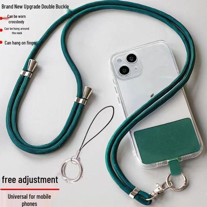 Retractable Adjustable Phone Lanyard: Anti-Drop Crossbody/Shoulder Strap for Men & Women, Durable and Long.