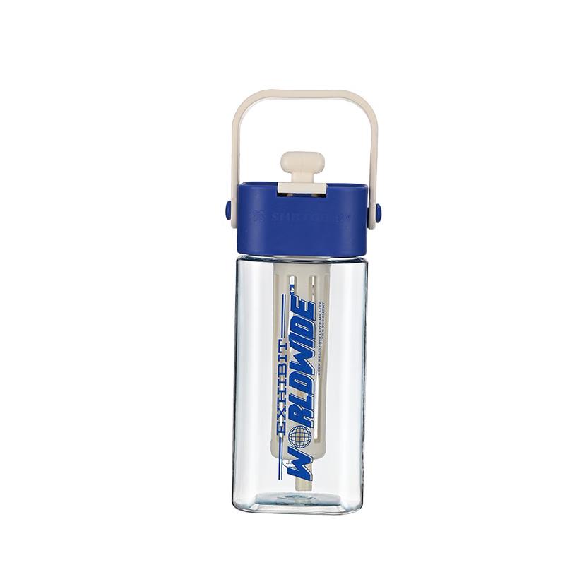 Nu Feng 830ML Sports Straw Water Bottle with Tea Infuser