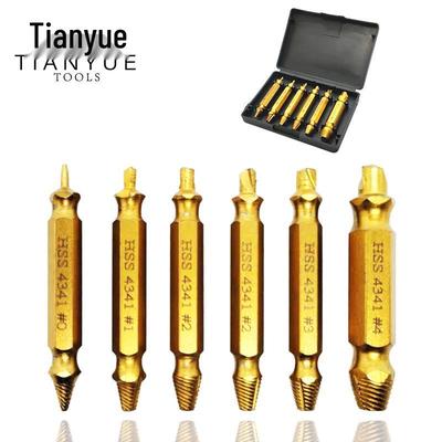 Double-Headed Screw Extractor Set for Broken, Stripped, and Reverse Threads
