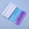 7-Day Weekly Pill Box 14 Grid First-Aid Kit Container Portable Tablte Dispenser