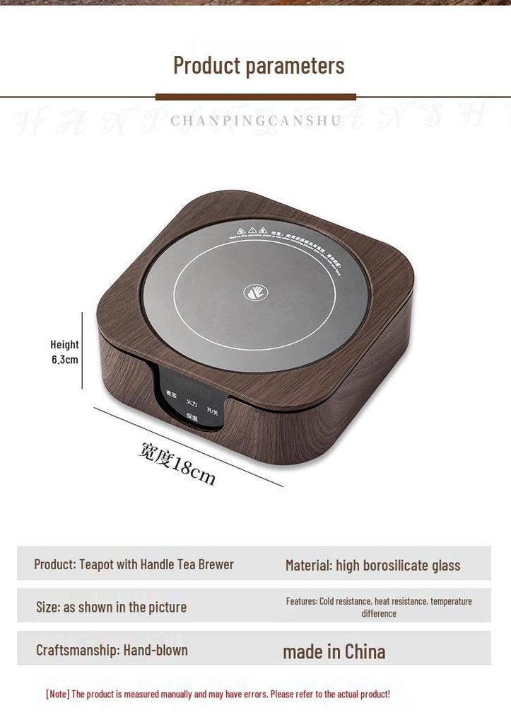 Portable Electric Ceramic Tea Stove: Mini Water Boiler & Warmer for Health-Preserving Tea Brewing