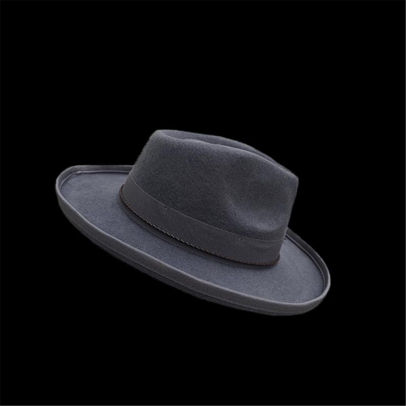 Vuxen Trilbyhatt Bekväm Fransk Stil Bandhatt Rephatt Vuxen Festival Party Festival Formell Samling Fedorahatt