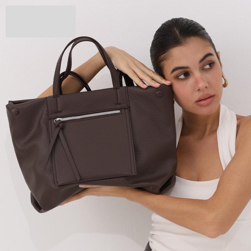 Tragetasche mit großem Fassungsvermögen für den Arbeitsweg Hochwertige und modische Handtasche Lässige Einzel-Schulter-Unterarmtasche