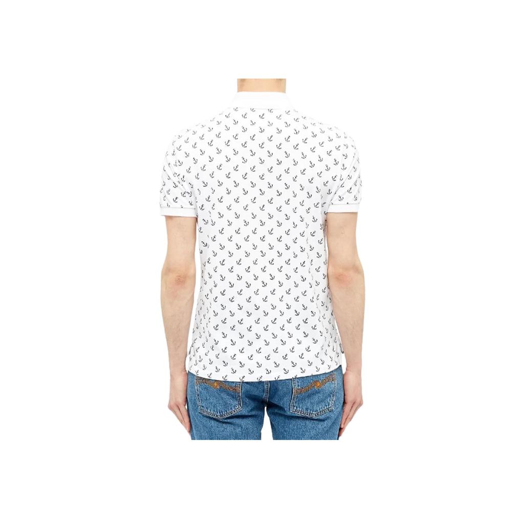 Polo Ralph Lauren Small Pony Logo Embroidered Nautical Print Short Sleeve Polo Shirt Men tops 710790618-001
