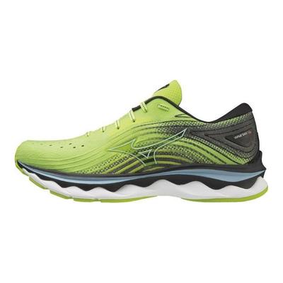 Wave Sky 6 Comfortable Synthetic Leather Low Top Running Shoes Men Sneaker Green Black J1GC220205