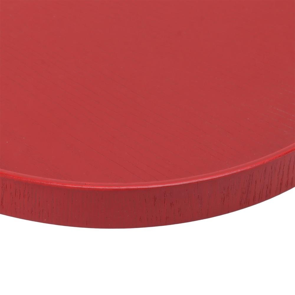 Wine Red Wooden Serving Tray Wooden Round Tea Plate Food Meals Serving Red Serving Tray Tea House
