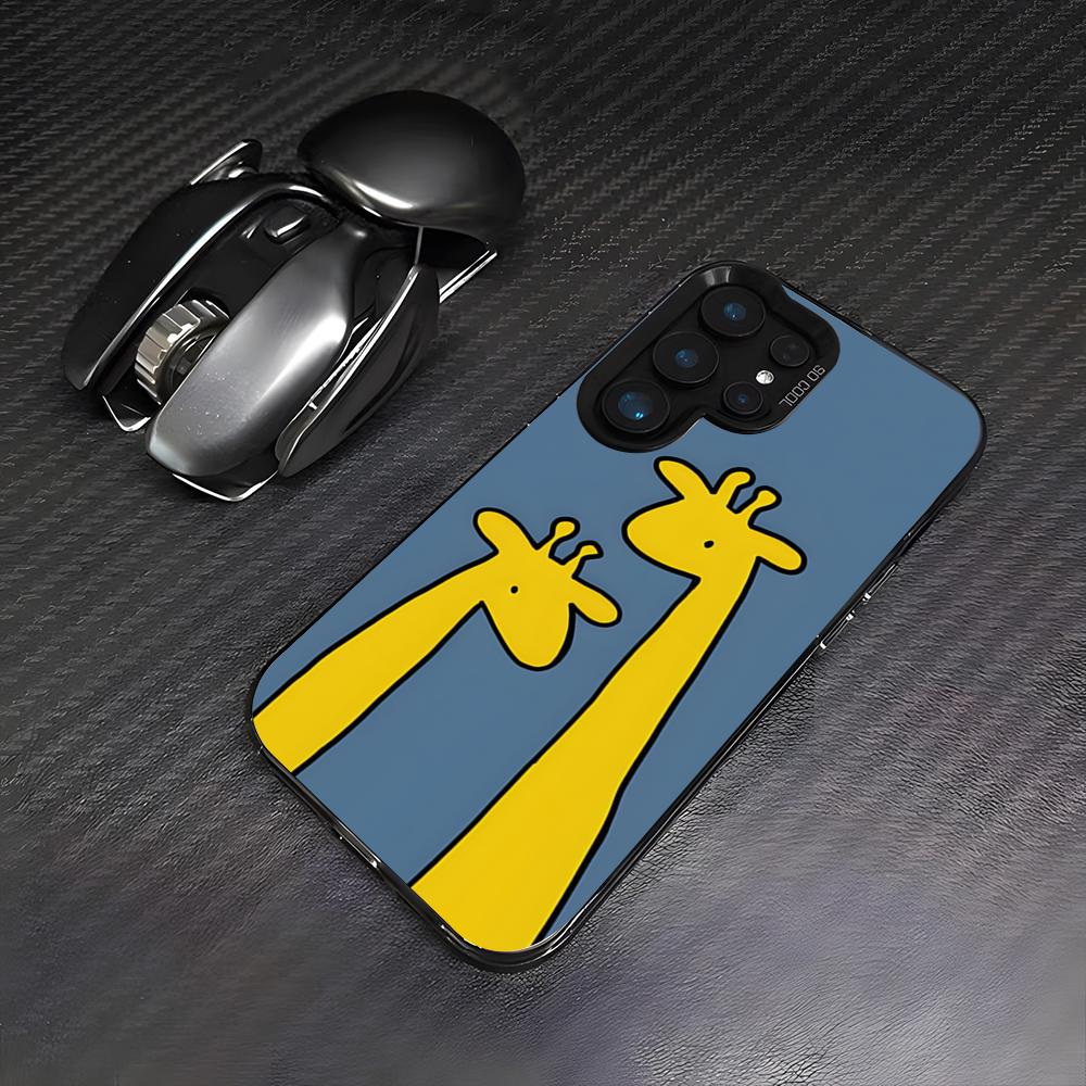 Cute Giraffe Phone Case For Samsung S26 S25 Plus S20 S20 Plus S22 Ultra S23 FE S21 Plus S21 Ultra Colorful Cover