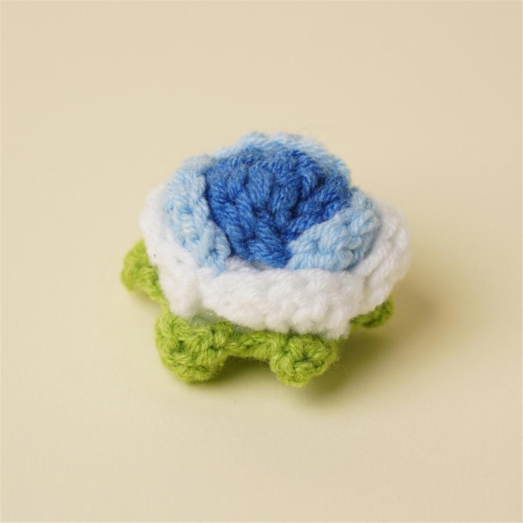 Knitted Flowers Smal Flowers Finished Handmade Flowers Artificial Flowers Crochet Flowers for Hair Clothes Decoration