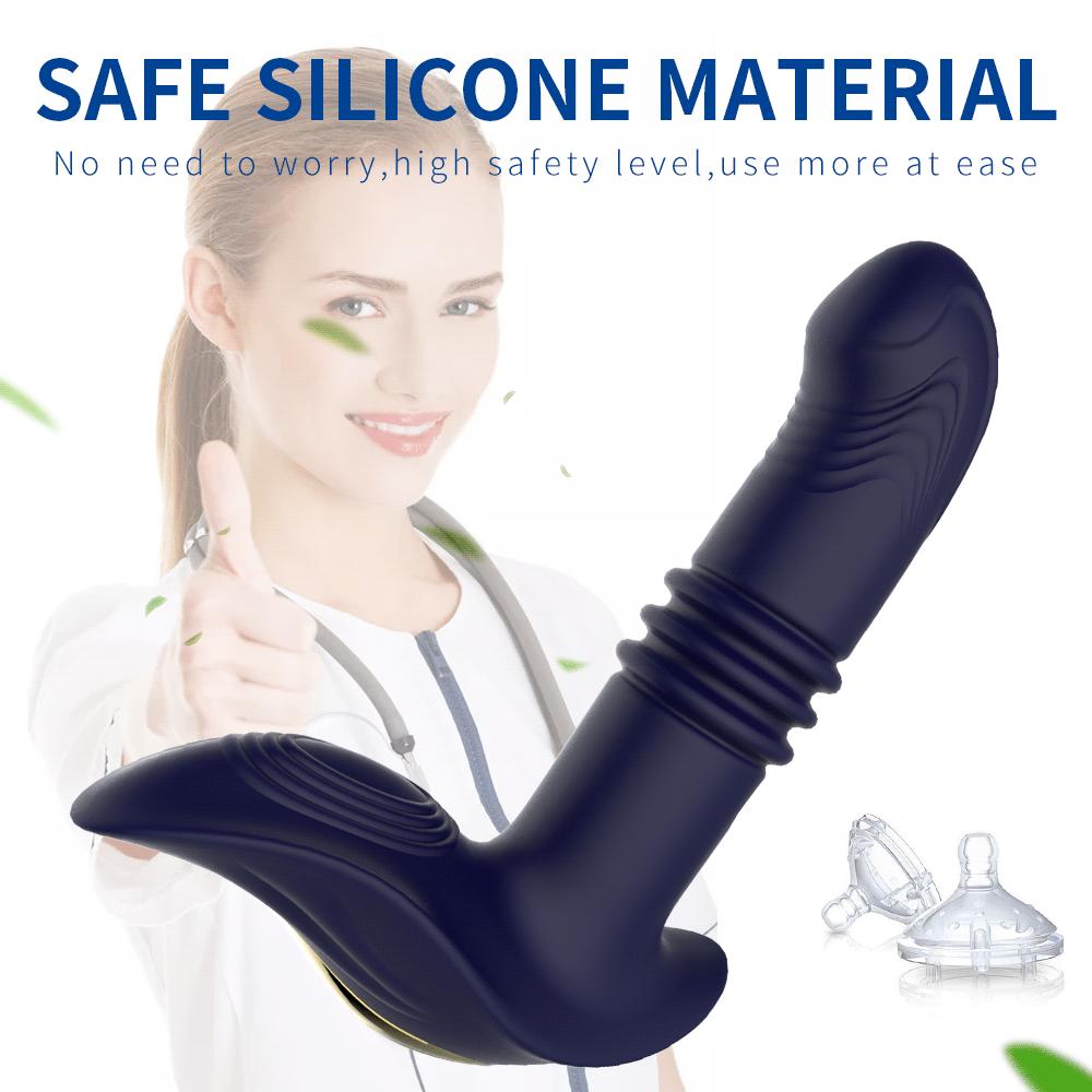 Telescopic Vibrating Butt Plug Anal Vibrator Wireless Remote Sex Toy for Women Vagina Dildo Stimulator Prostate Massager for Men