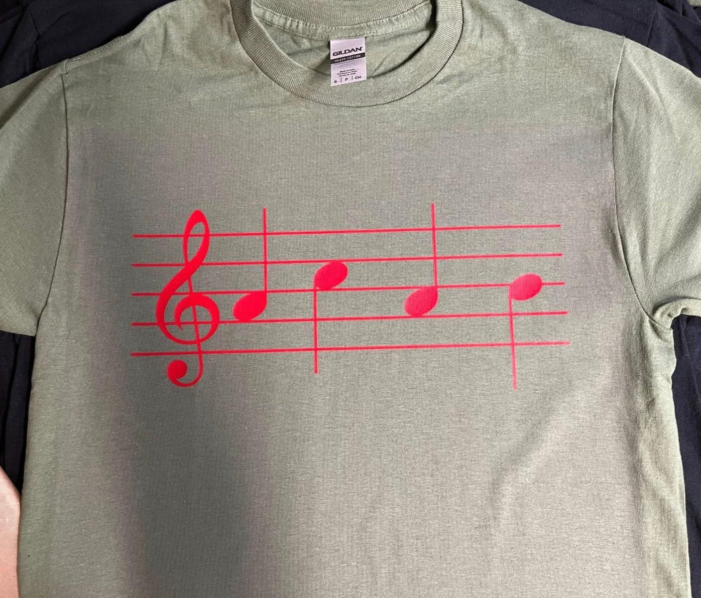 Music Notes Funny T Shirt Mens Womens Tees Top tee Anti Police Protest 3XL