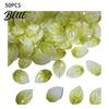 50 Leaf Beads Pack 50Pcs Glass Camellia Tea Pendant
