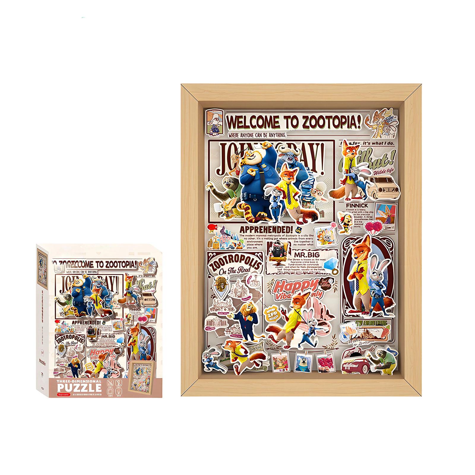 

Magazine 3D Illuminated Photo Frame Painting DIY Creative Puzzle For Children One Size