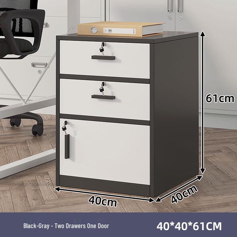 Modern Minimalist Filing & Archive Cabinet with Lock for Home & Office Storage