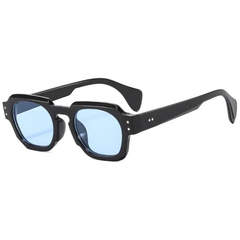 Female Outdoor Plastic Frame Square Sunglasses Women Men Cool Colorful Sun Glasses Mirror Lens Designer Fashion