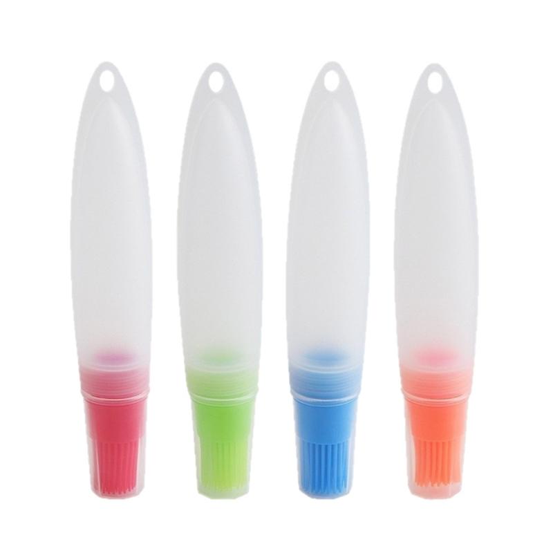 

4PCS Food Grade Silicone Oil Dispenser Brushes Basting Tool For Cooking Baking BBQ With Ergonomic Handle 1