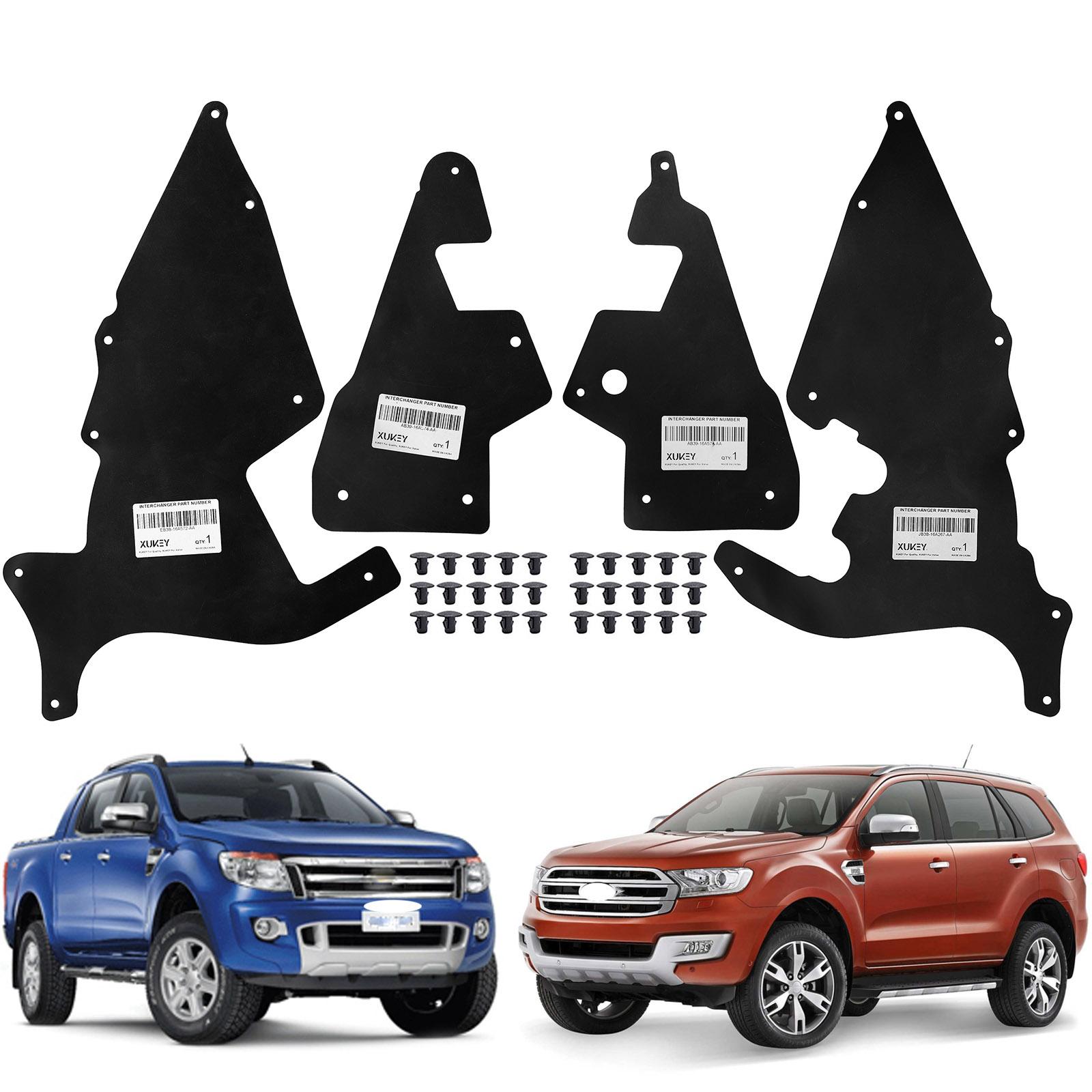 4PCS RUBBER Splash Shields For Ford