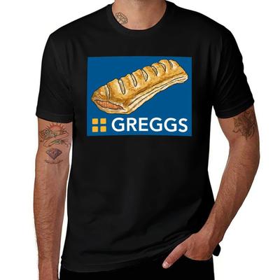 Greggs Logo With Sausage Roll Tshirt Lightweight Running Tshirt