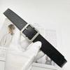 Simple Wind Square Buckle Belt Men's Universal Wide Belt Women's Belt