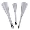 3Pcs Puff Piping Nozzles Stainless Steel Cake Decor Tips Pastry Piping Nozzles