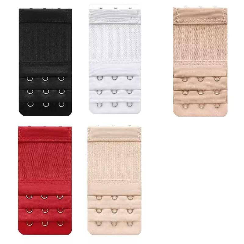 

5pcs Bra Extenders for All-Day Comfort - 3-Hook Adjustable, Light Beige & Discreet for Nursing, Pregnancy & Sensitive Skin One Size