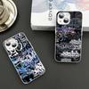 Cool Black Graffiti For iPhone 14 13 12 Mini 11 Pro XS Max X XR 14 Plus Tempered Glass Cover