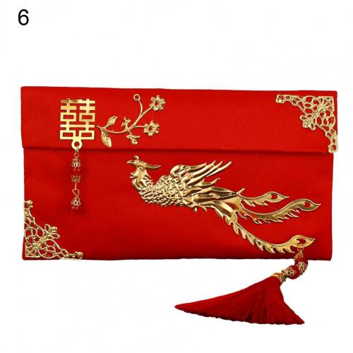 2025 Red Envelope Lucky Money Bag Texture Faux Silk Visiting Relatives New Year Red Envelope for Chinese Spring Festival HongBao
