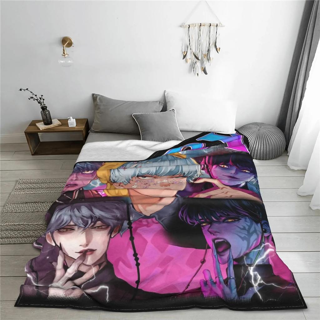 Kpop Teufelsjäger BABY Saja Junge Flanelldecke Weich Und Warm Tragbar Zuhause Reise Camping Sofa Picknick Weich Und Bequem Desi