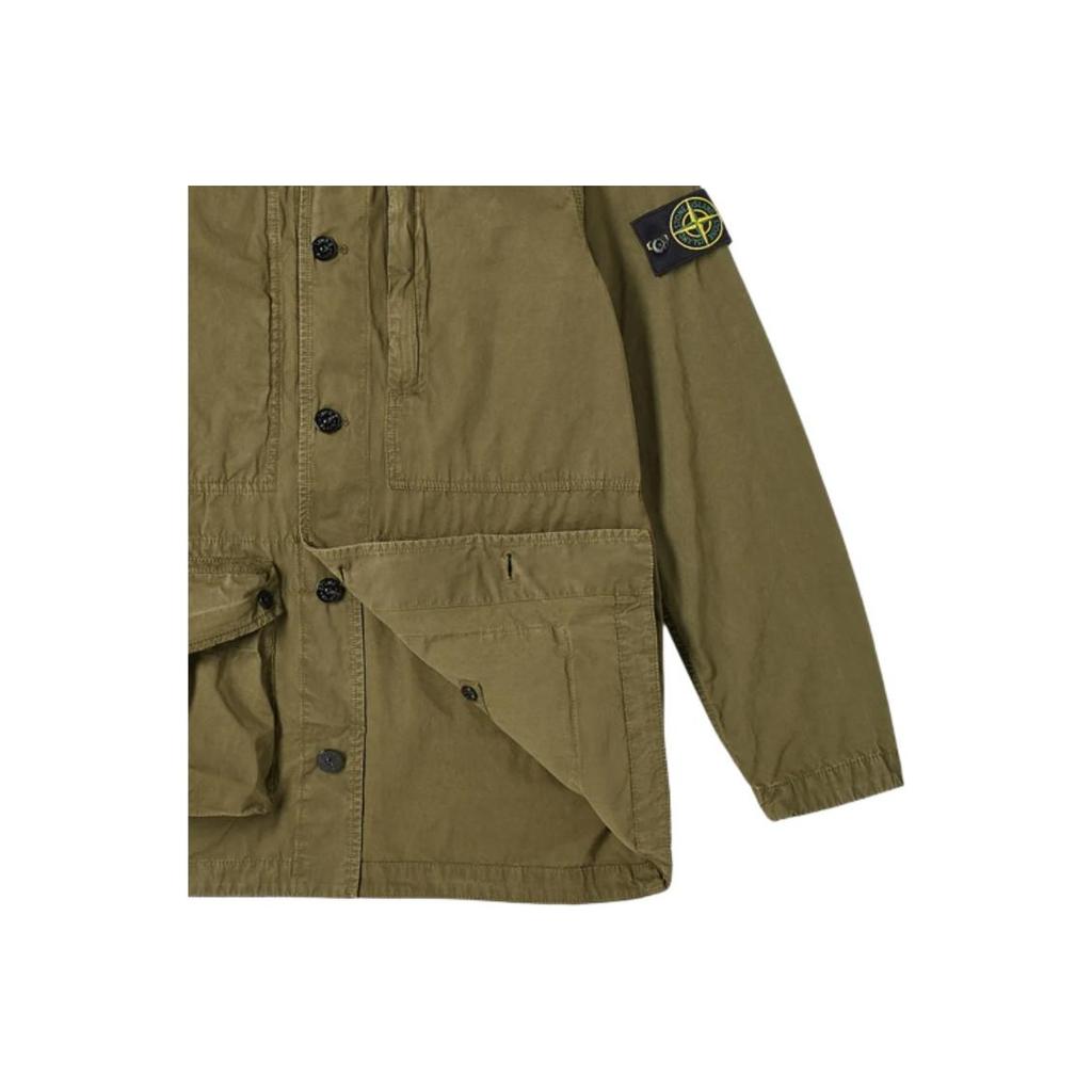 Stone Island Tela Jacket Olive Men Outerwear Green 7415439WN-V0158