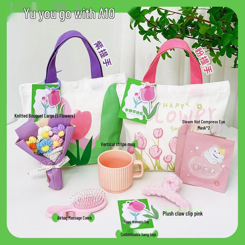 Women s Day Gift Set with Bouquet, Mug & Accessories