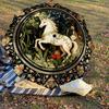 1 Stück Einhorn-Blumen-Regenschirm - 8 Speichen verstärkt, Automatisches Öffnen, Leicht & Langlebig, Niedliches Modeaccessoire für Draußen - K1268