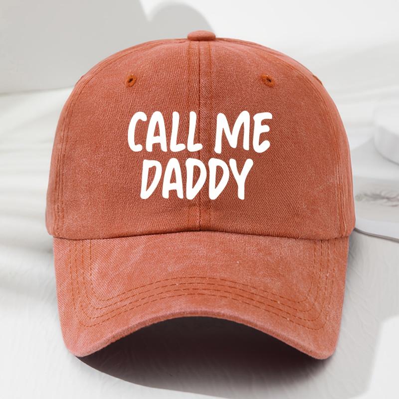 

Men s and Women s Same Style Printed Letters CALL ME DADDY Soft Top Baseball Cap Retro Fashion Outdoor Hat помаранчевий