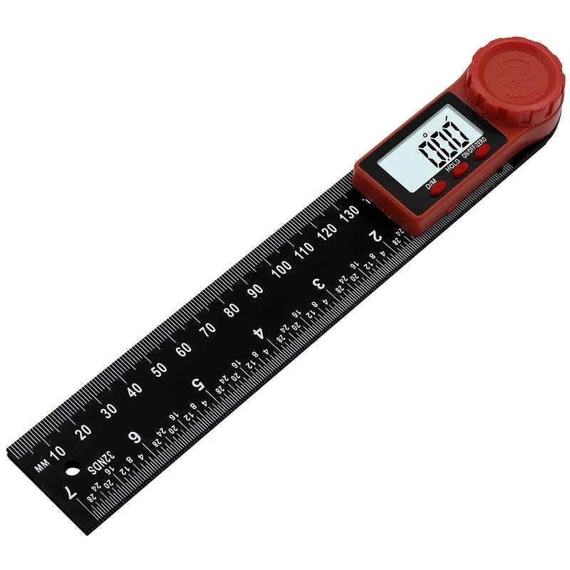 200mm 2 In 1 Digital Angle Ruler Instrument Inclinometer Goniometer Protractor