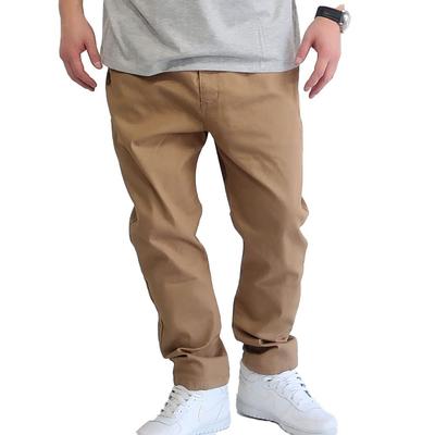 Herren Plus Size Stretch Chino-Hose, Denim Easy Pants, Größen 2L, 3L, 4L und 5L, Übergröße (4L, BEIGE)