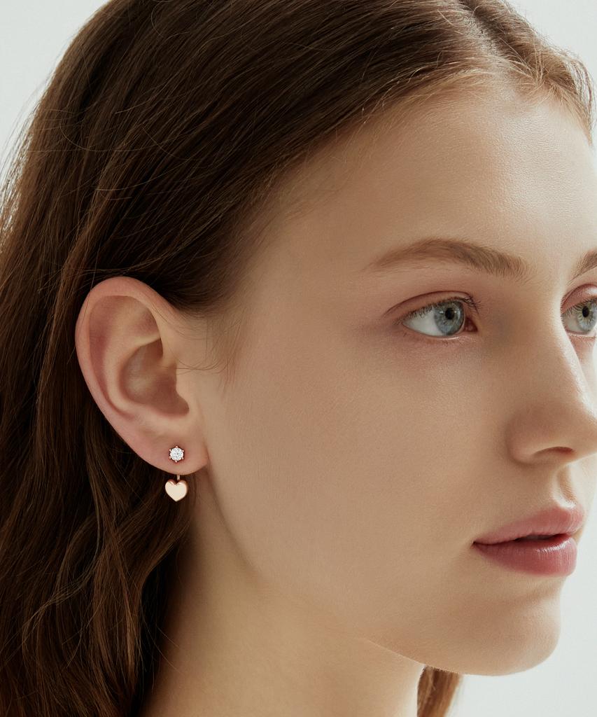 Jestina Lala J Heart Ear Jacket Earrings (Jjljeq4Bf376Sr000)
