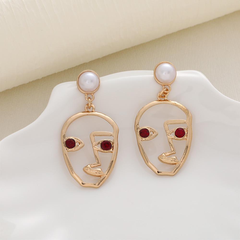 Spersonalizowane Kolczyki Sztyfty, Proste Puste Kolczyki Sztyfty Face Palm