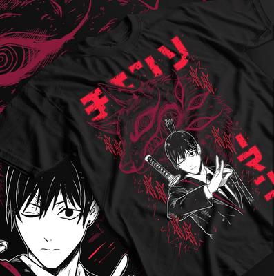 Chainsaw Man Anime T Shirt Mens Womens Tees Top, Aki Hayakawa, Kon Fox Demon, Reze, Power Lot