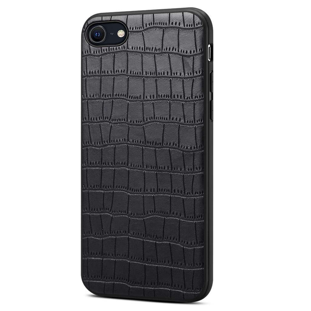 For iPhone 7/8/SE (2020)/SE (2022) Case Crocodile Textured PU Leather+PC+TPU Phone Cover