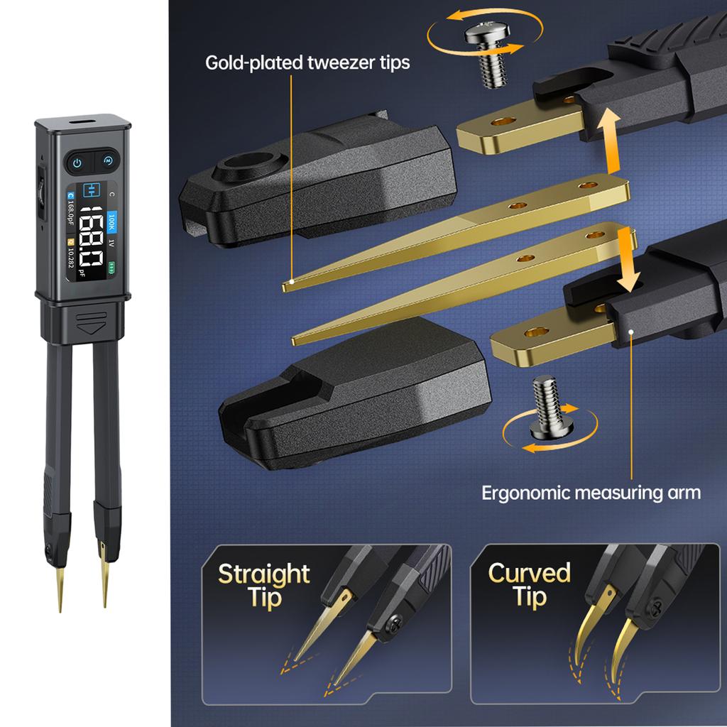 Professional Flows Tester Tool Using Kelvin Clip Technology ABS Bridge Meter Designs for Confined Space Measurement