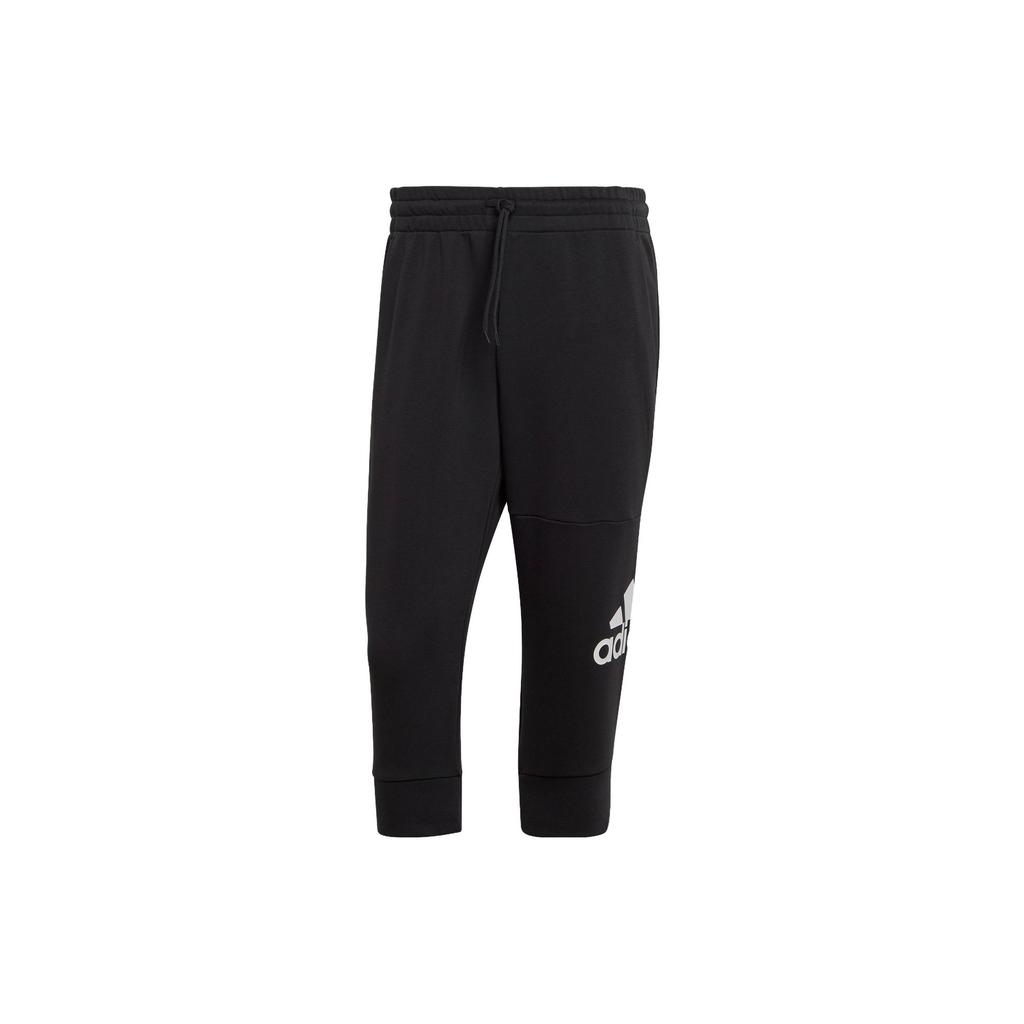 Adidas ESSENTIALS Big Logo 3/4 Pants Casual Pants Men's Black HA4350