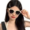 Retro Street Style Oversized White Frame Sunglasses with UV Protection