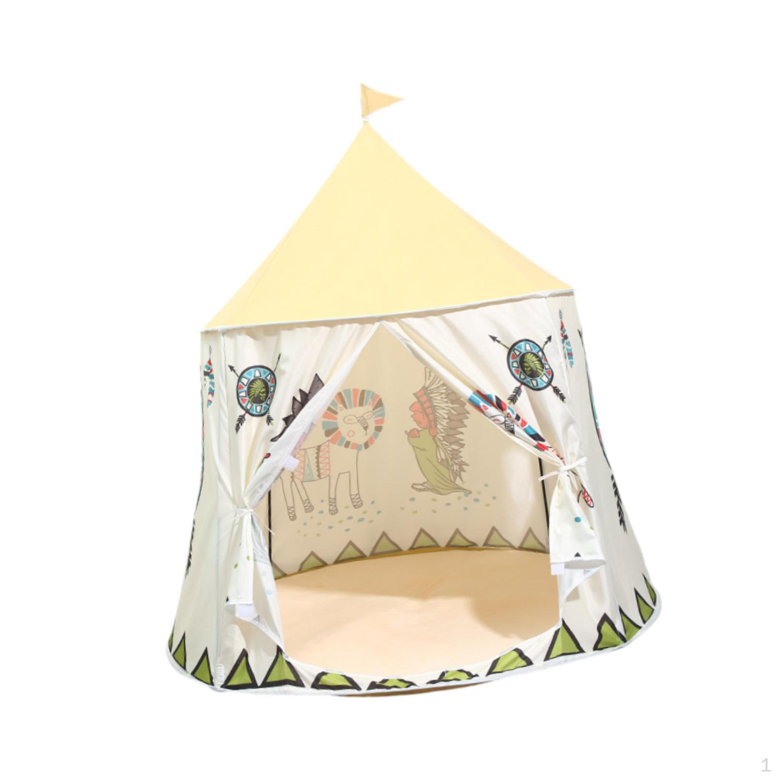 

Крытый индейский игровой домик-вигвам-замок для детских игровых площадок, вечеринок по случаю дня рождения lion