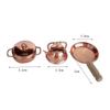 1/12 Dollhouse Frying Pan Soup Pot Kettle Set Doll Home Kitchen Cookware Decoration Dolls House Living Scene Accessories