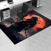 Office Carpet-Samurai Warrior Design with Red Eyes-Perfect for Sofa Protection Under Chairsa016